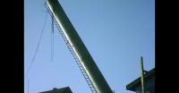 Chimney being raised in Qaqortoq