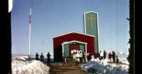 Communion outside Qaanaaq's church