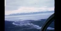 Helicopter flight in Northern Greenland