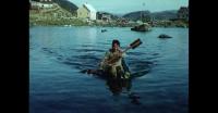 Children having fun on the lake in Qaqortoq